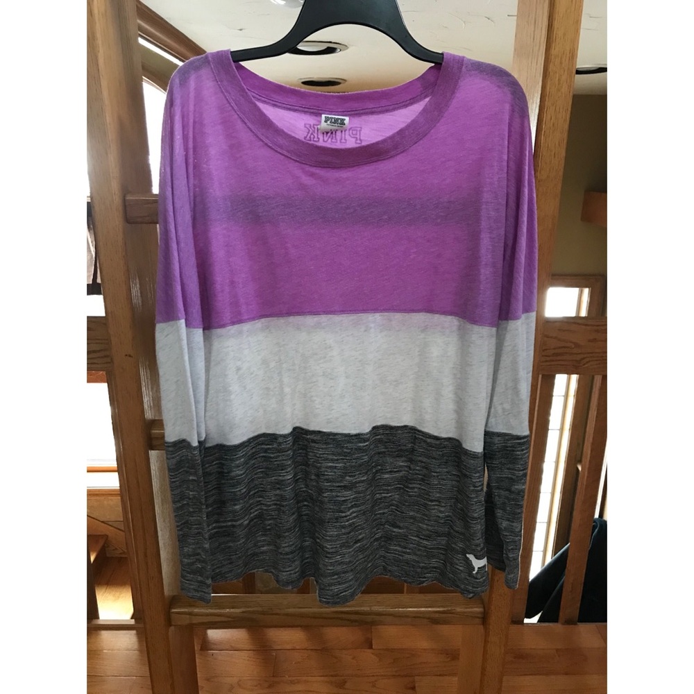 Victoria’s Secret tri-colored long sleeve tee
